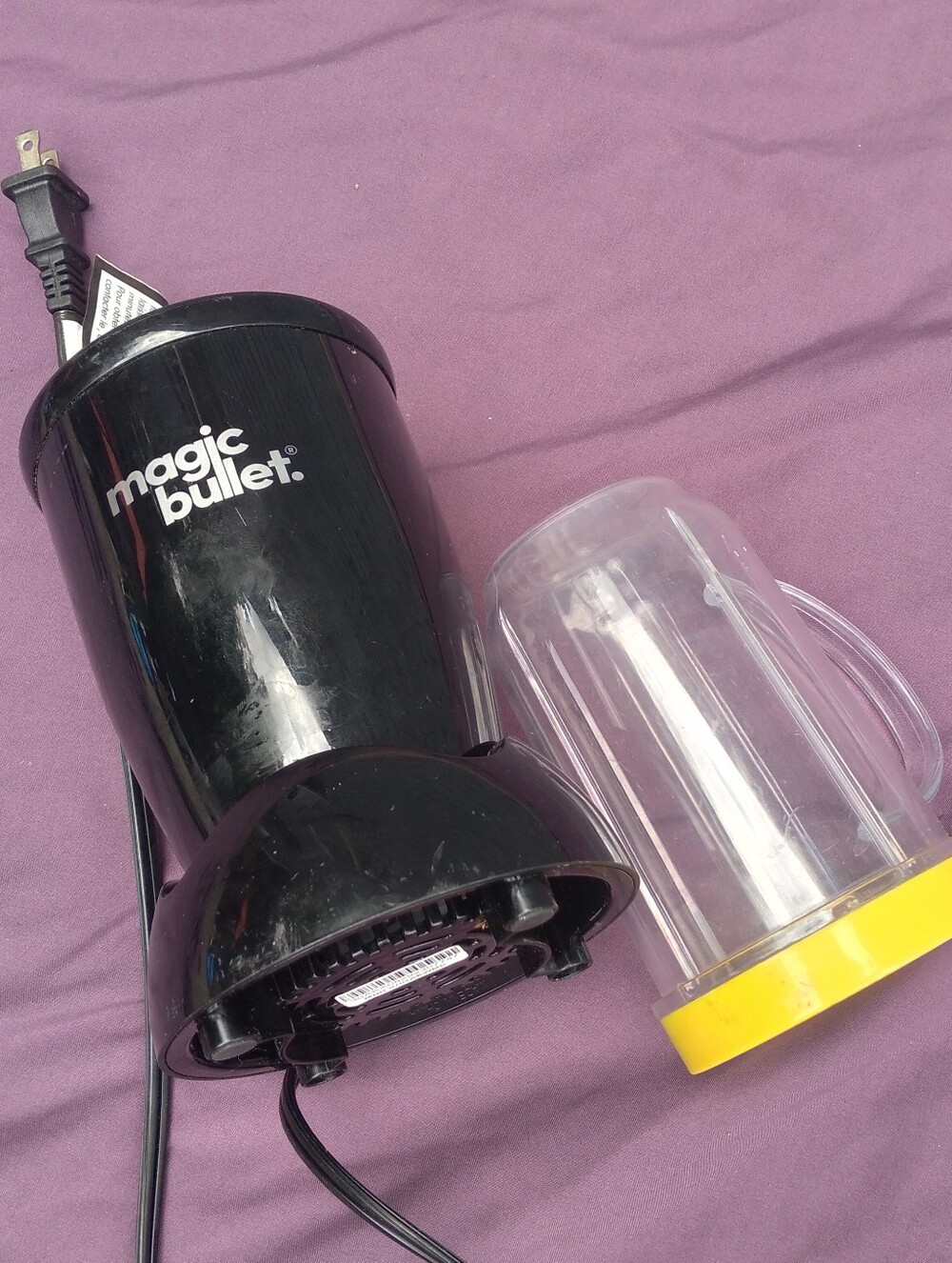 Black Personal Blender with Clear Jar
